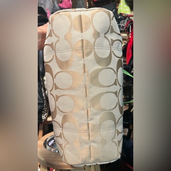 2014 Coach Daisy Signature Jacquard Leather Satchel Bag Collectible w FREE SCARF - Picture 7 of 15